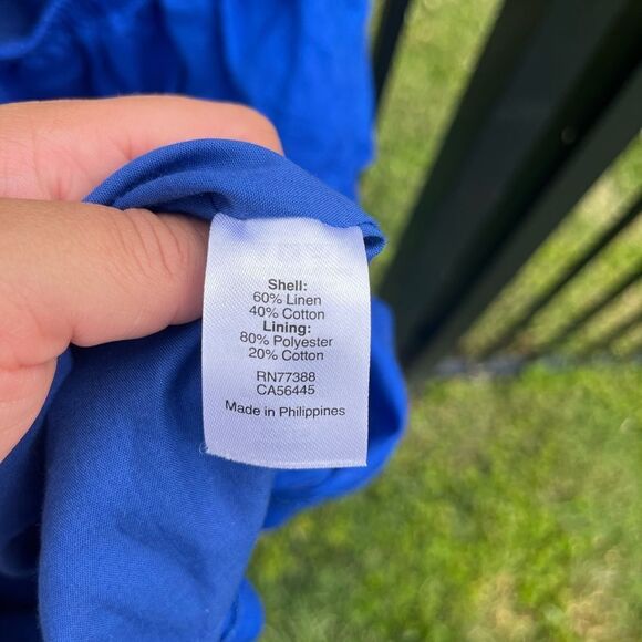 J Crew One Shoulder Linen Dress - Picture 4 of 6